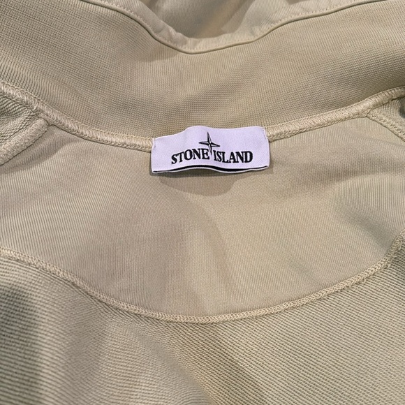 Stone Island, zipped cotton jacket, lime green, Large, EUC - Picture 7 of 13